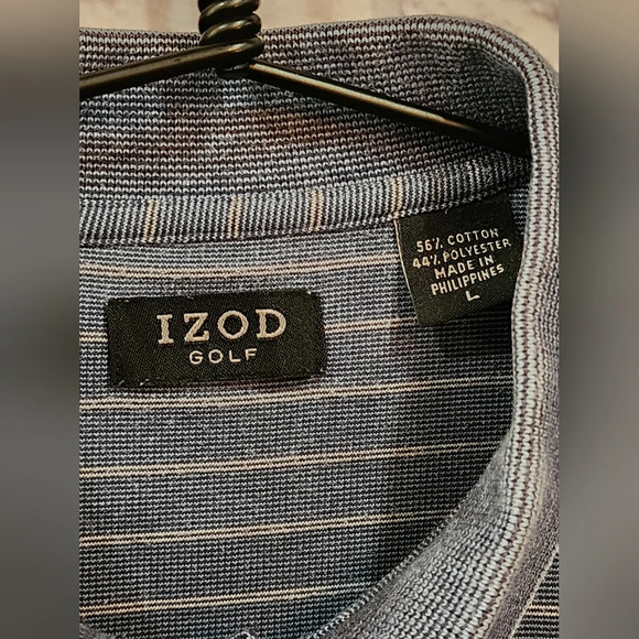IZOD Golf shirt is a classic polo style with a sporty, casual design Size Large - Picture 4 of 4